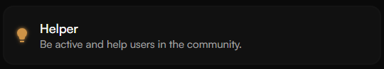 Helper Badge