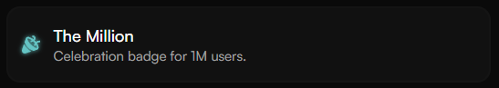 The Million Badge