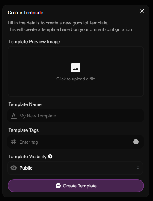 Create Template