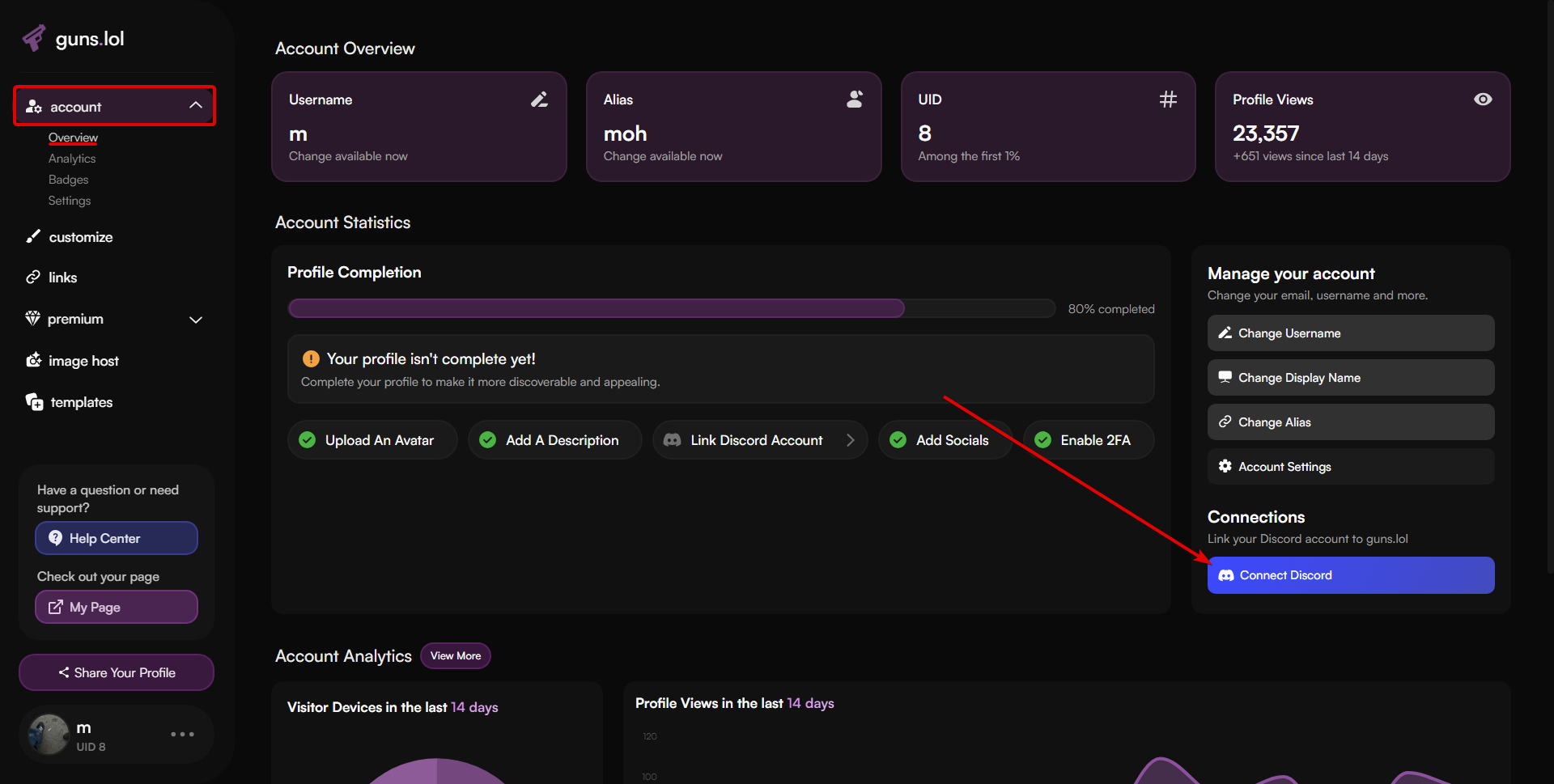 Connect Discord