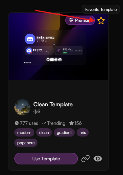 Favorite Templates