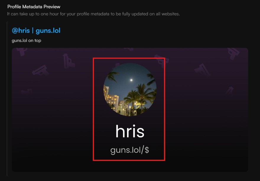 User Information Overlay