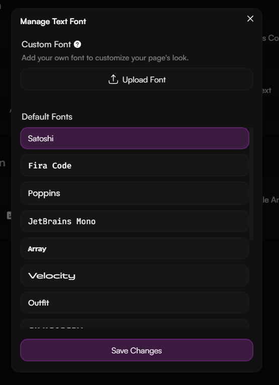 Text Fonts